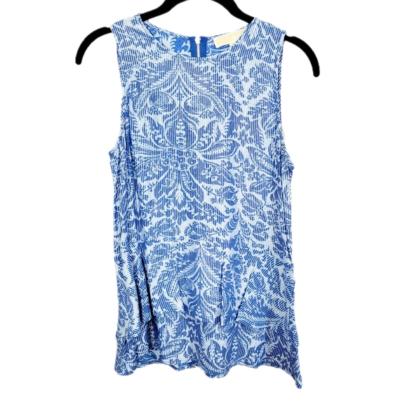 Michael Kors Tops - Michael Kors Metallic/Blue Sleeveless Top Size XS